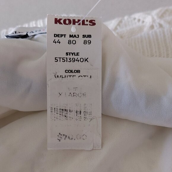 Juniors' Freshman Blue & White Stripe Coastal Maxi Sweater Skirt Size XL - Picture 7 of 10